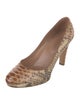 Sergio Rossi Python Animal Print Pumps