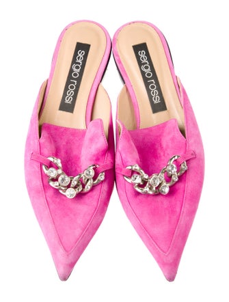 Sergio Rossi Suede Mules