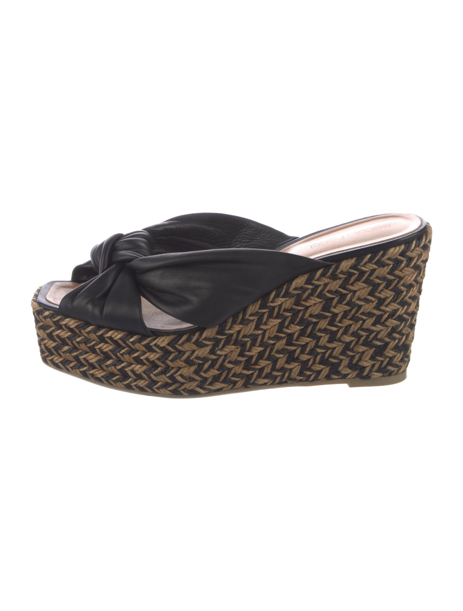 Sergio Rossi Vintage Leather Espadrilles