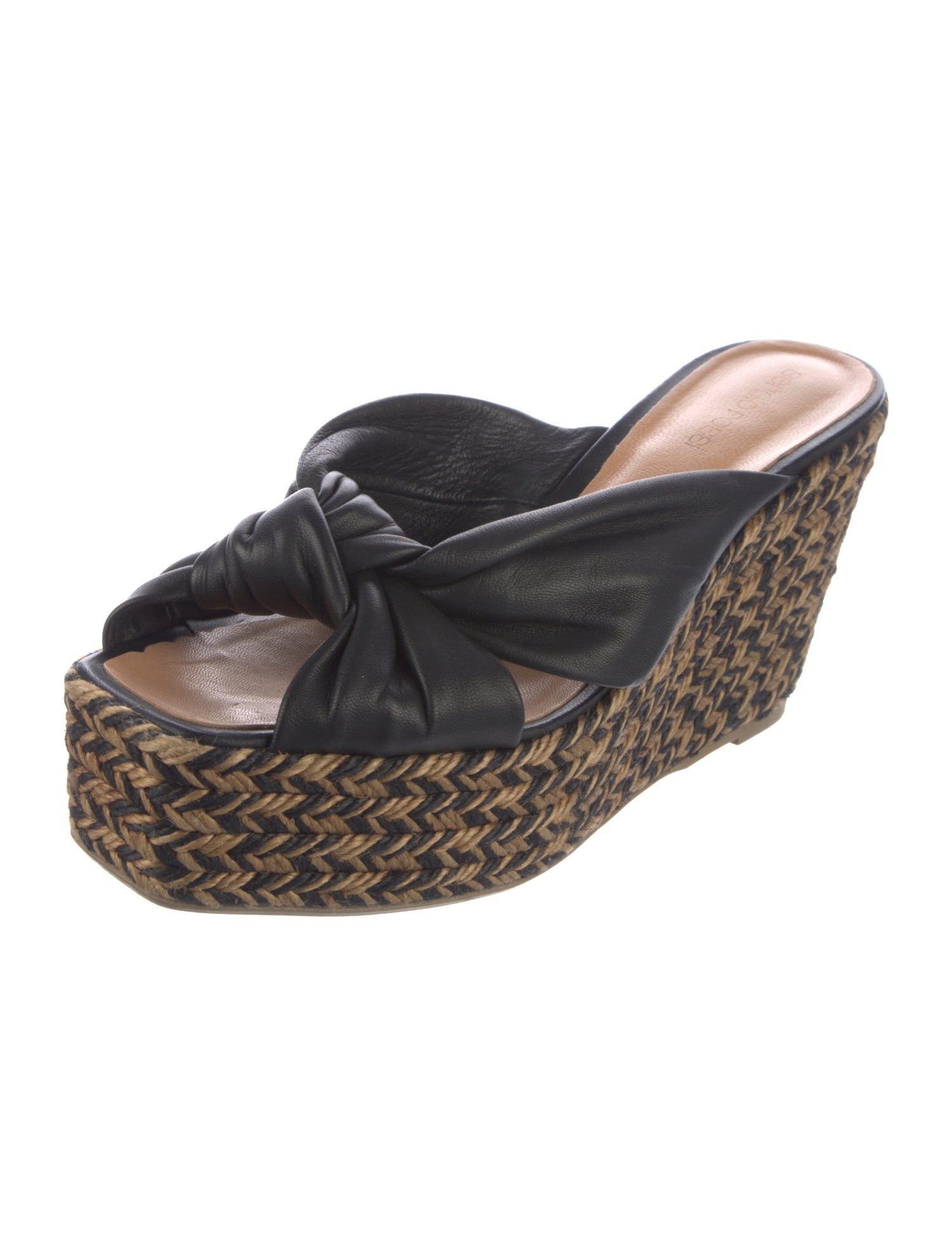Sergio Rossi Vintage Leather Espadrilles