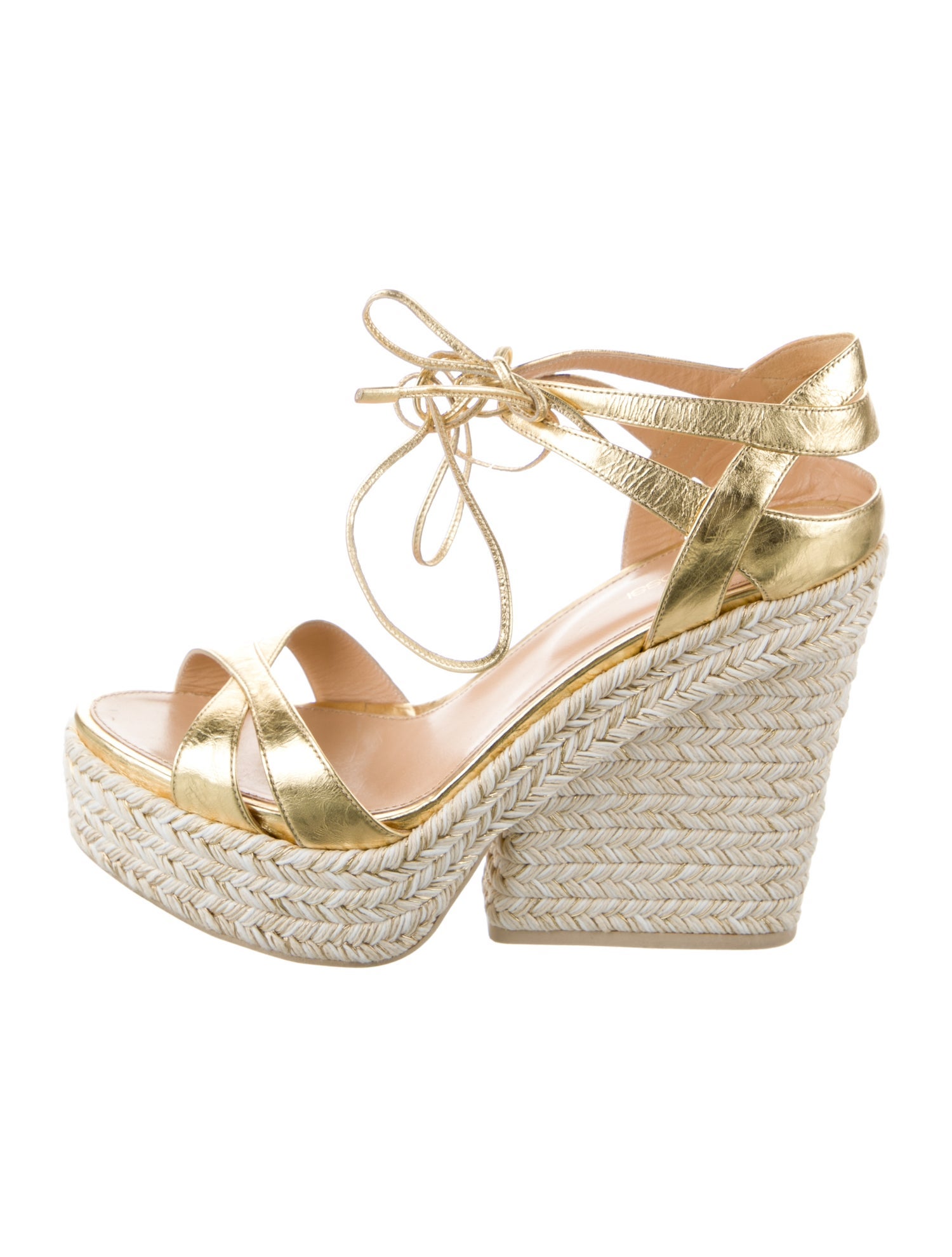 Sergio Rossi Leather Espadrilles