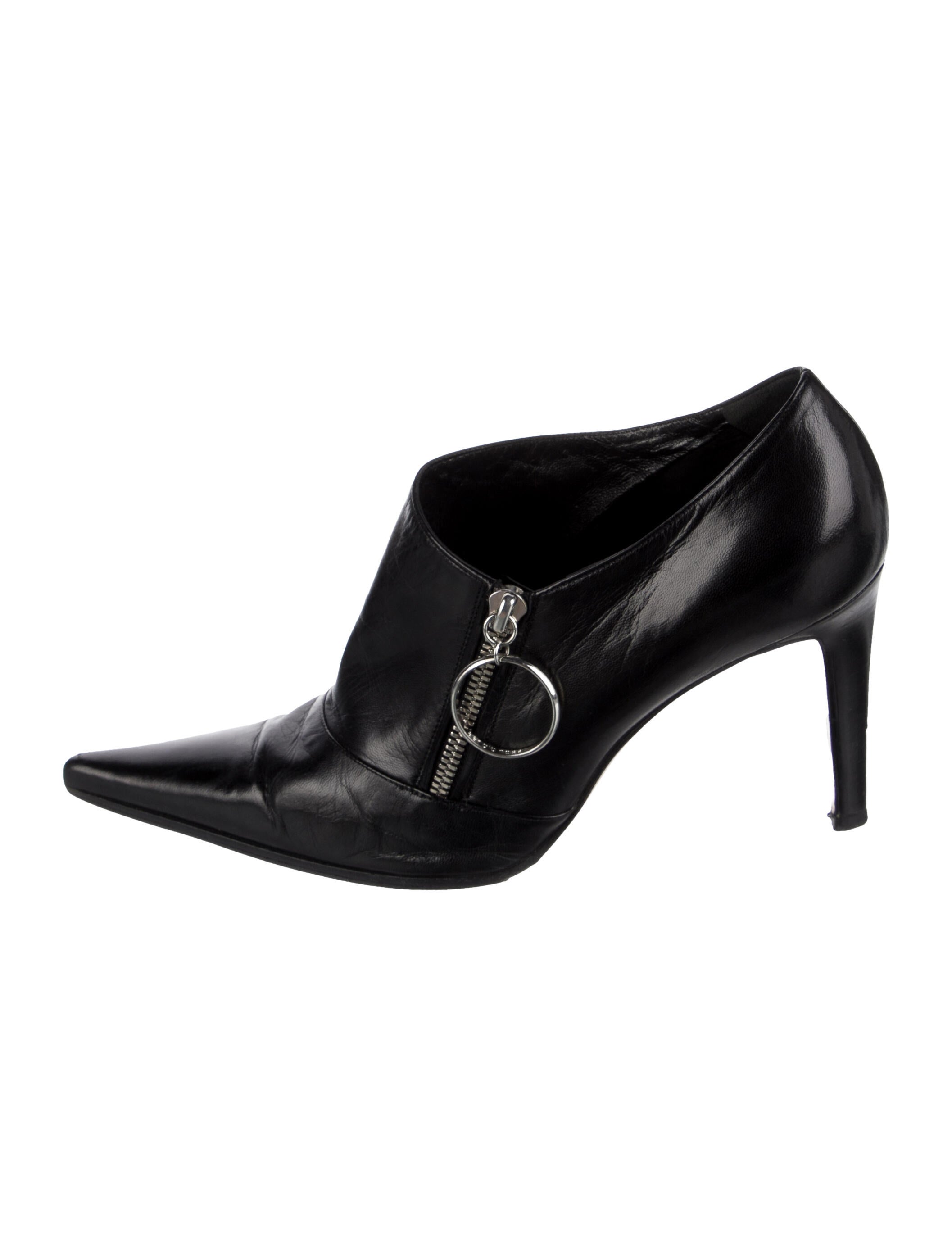 Sergio Rossi Leather Colorblock Pattern Boots