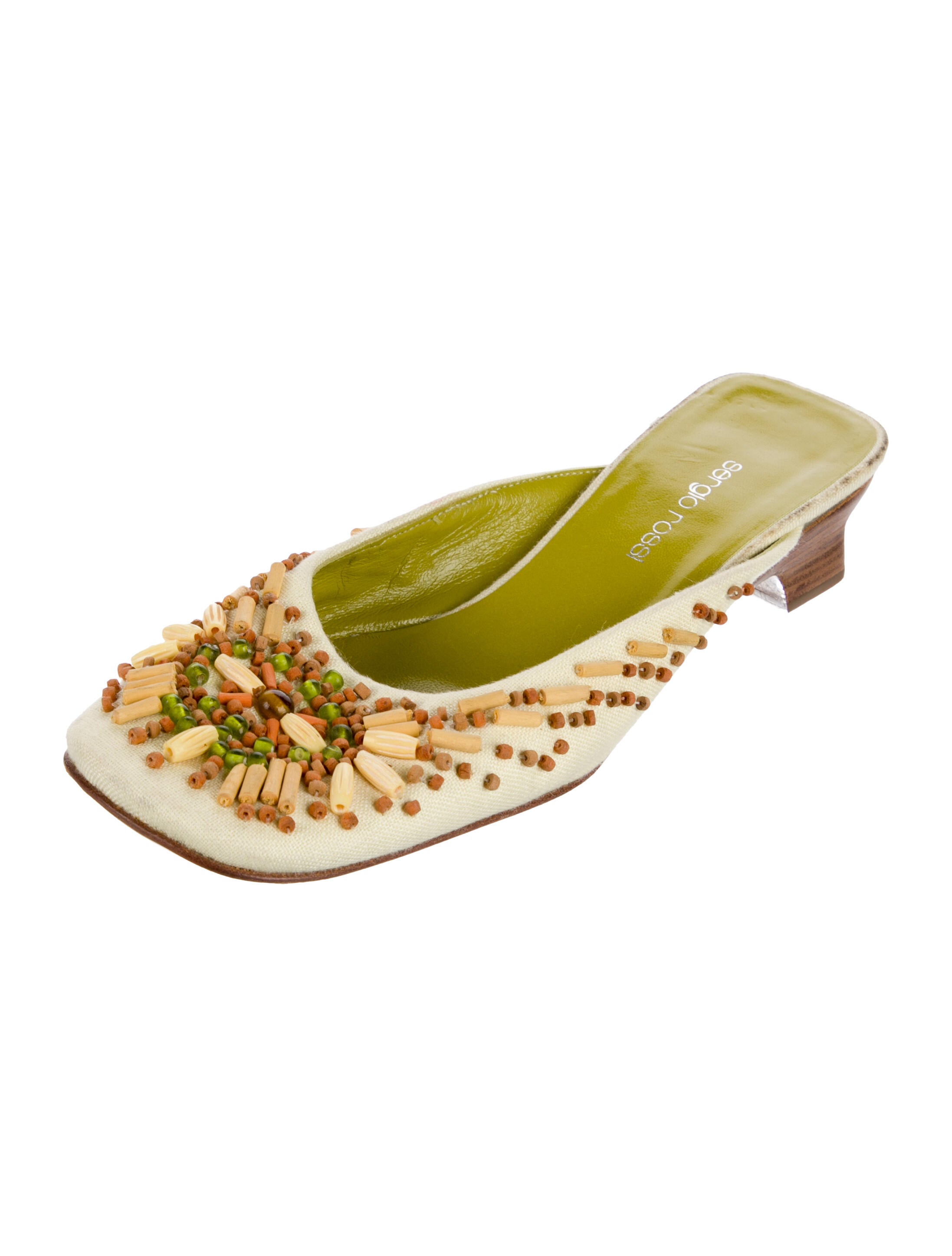 Sergio Rossi Graphic Print Mules