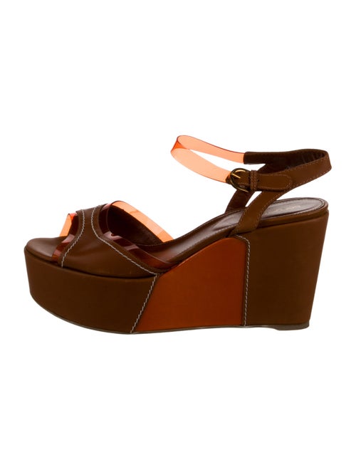 Sergio Rossi Leather Slingback Sandals