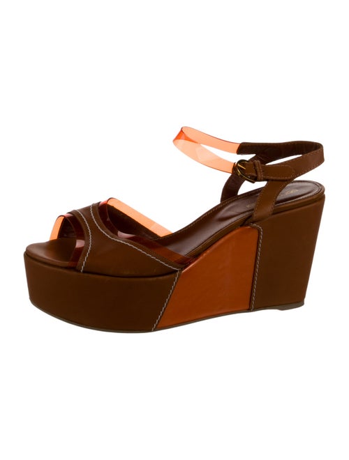 Sergio Rossi Leather Slingback Sandals