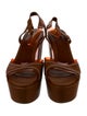 Sergio Rossi Leather Slingback Sandals
