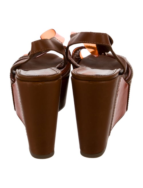 Sergio Rossi Leather Slingback Sandals