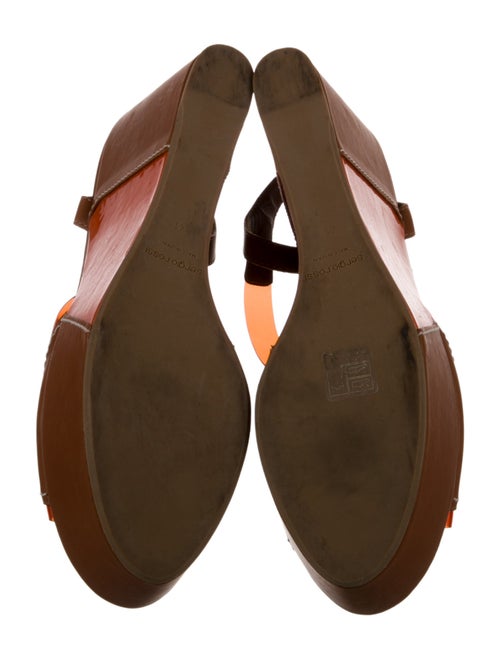 Sergio Rossi Leather Slingback Sandals