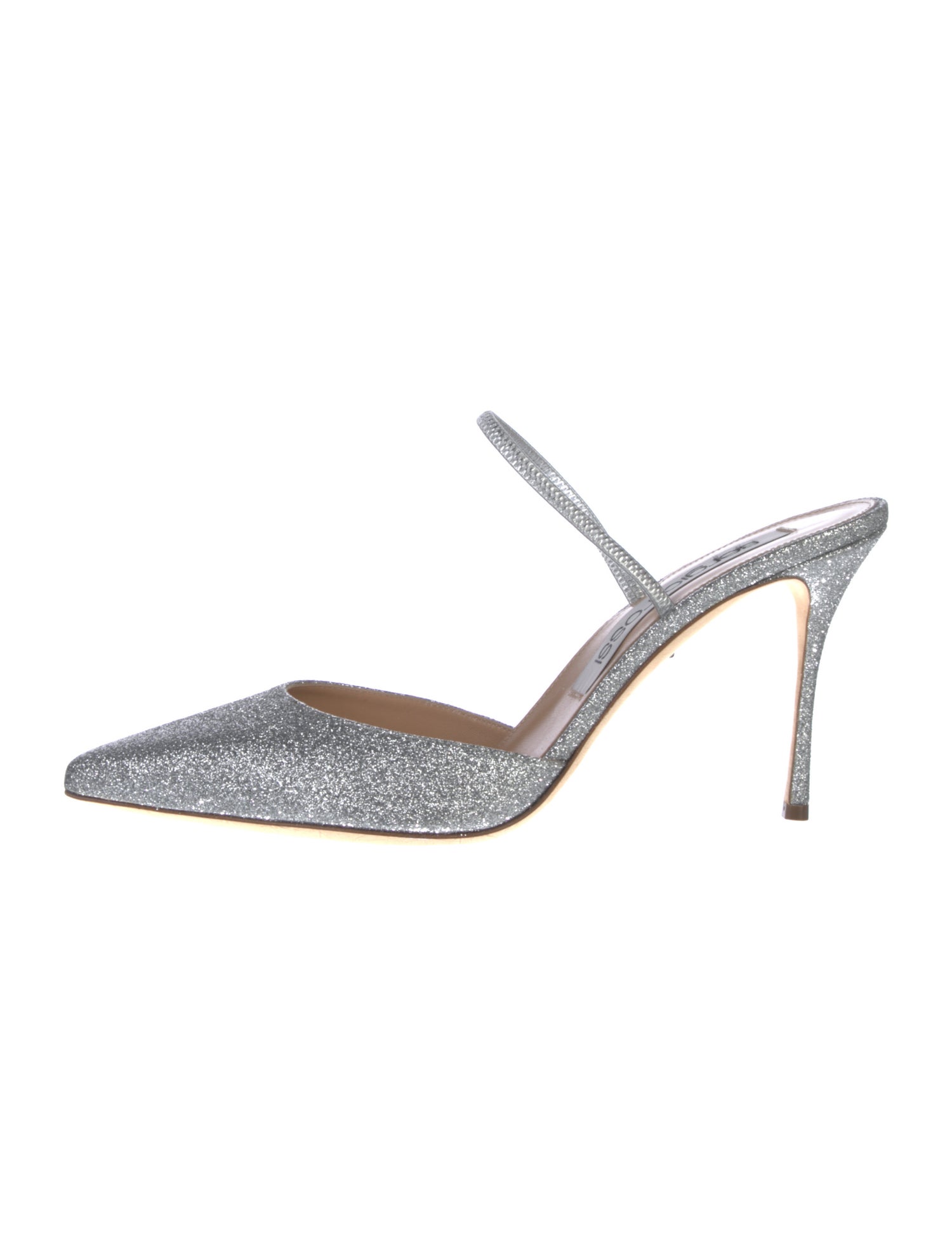 Sergio Rossi Glitter Glitter Accents Mules