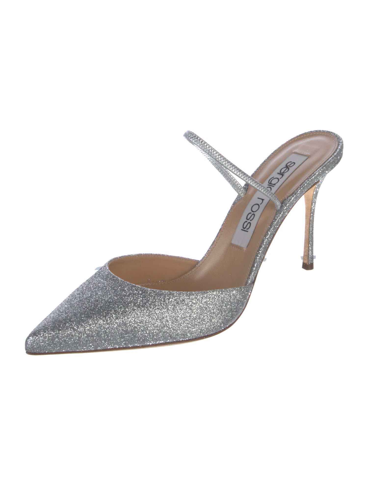 Sergio Rossi Glitter Glitter Accents Mules