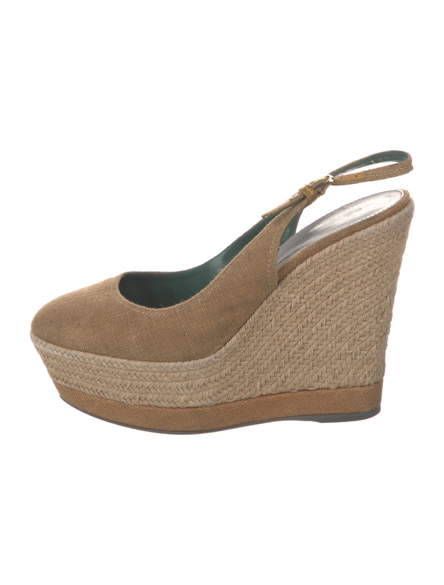 Sergio Rossi Canvas Slingback Pumps