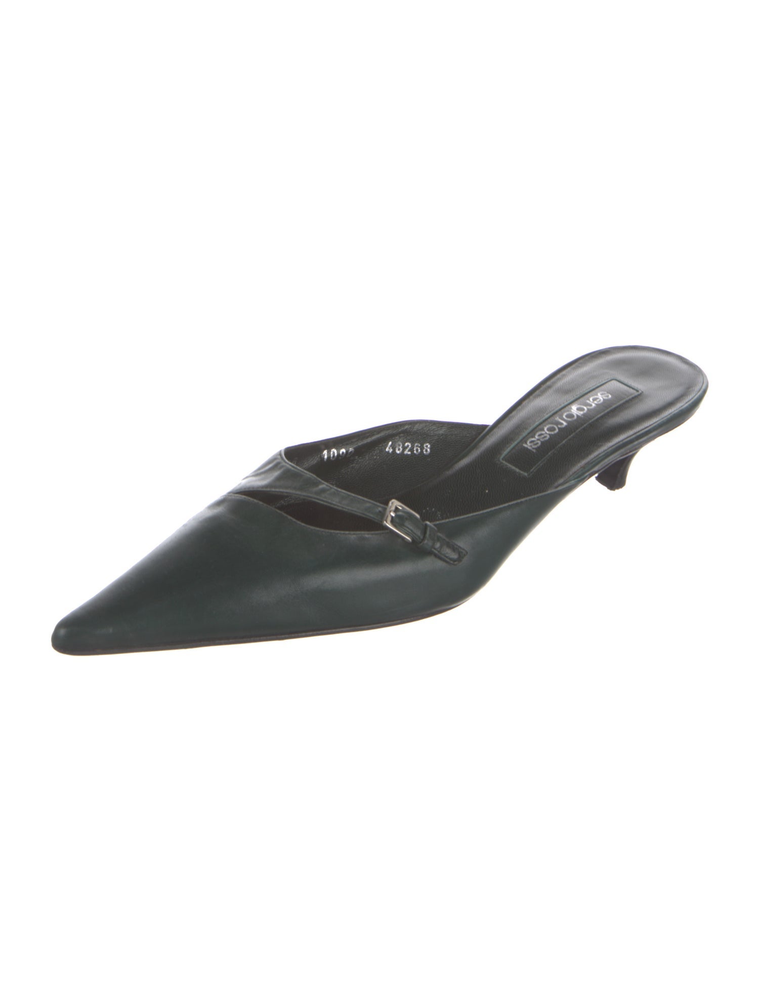 Sergio Rossi Leather Mules