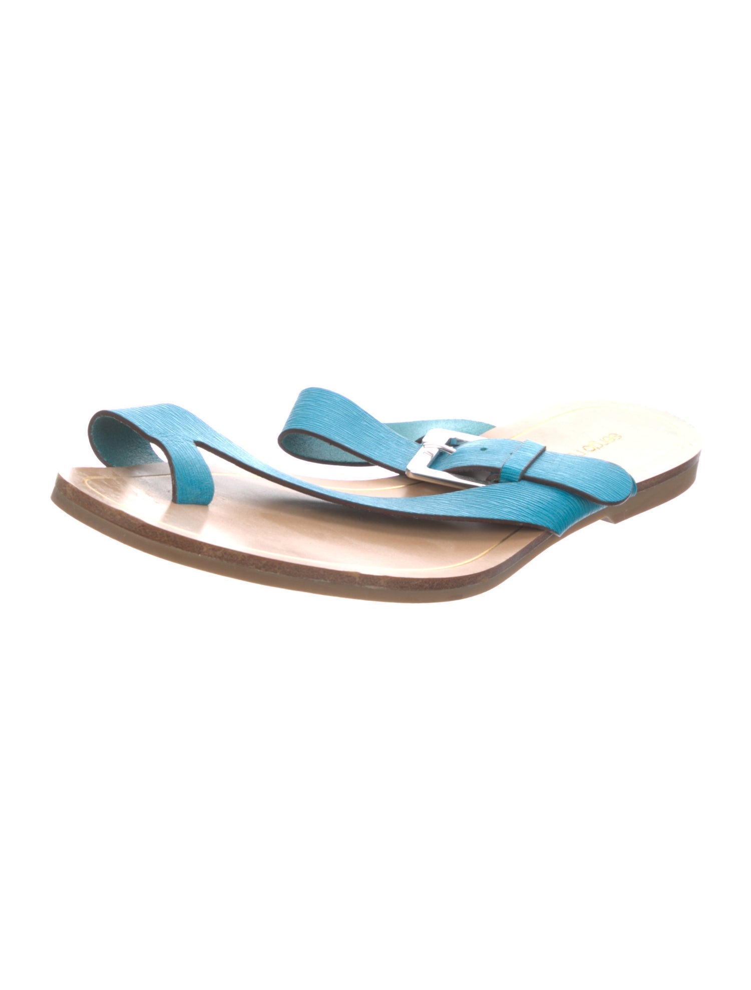 Sergio Rossi Leather Slides