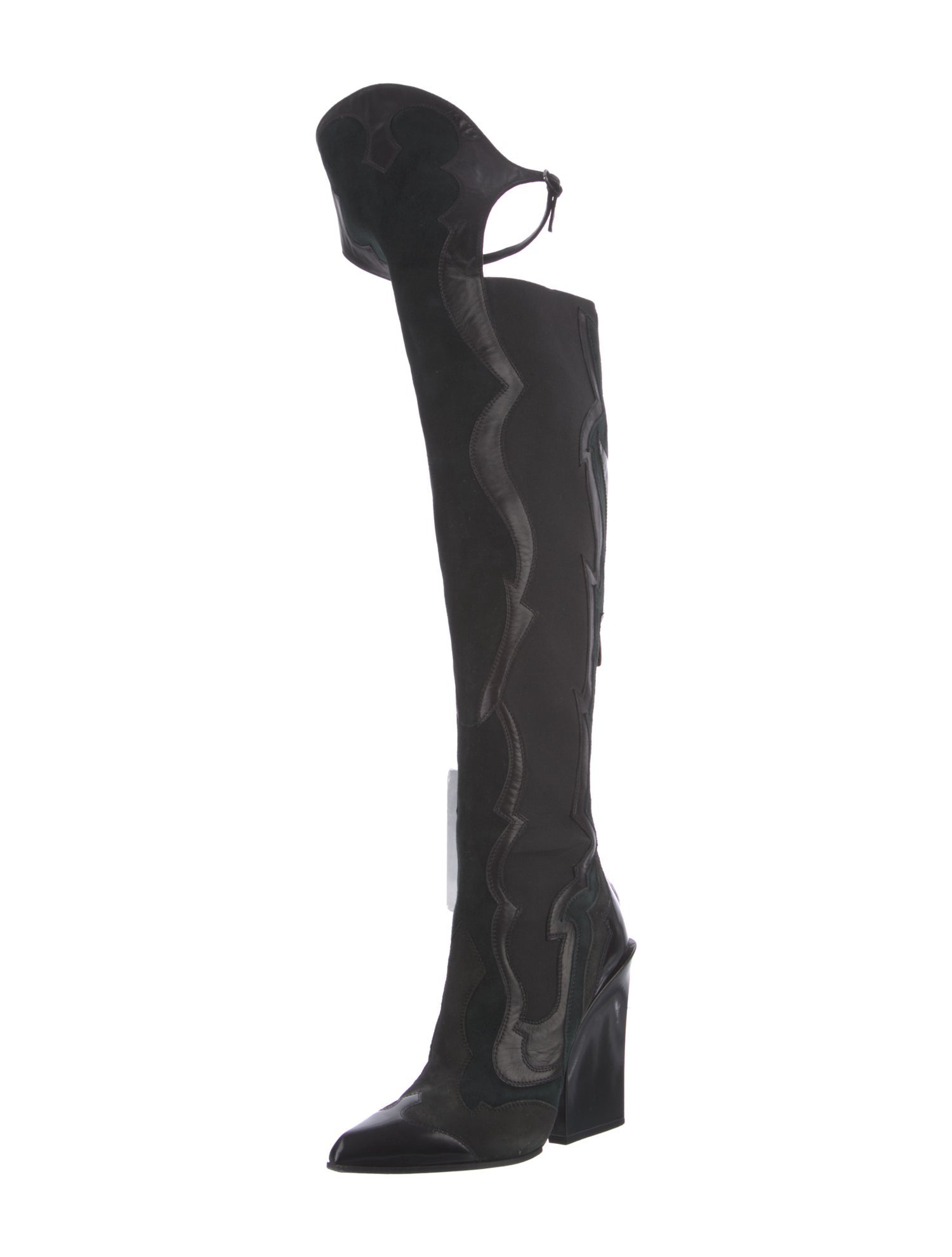 Sergio Rossi Suede Sock Boots