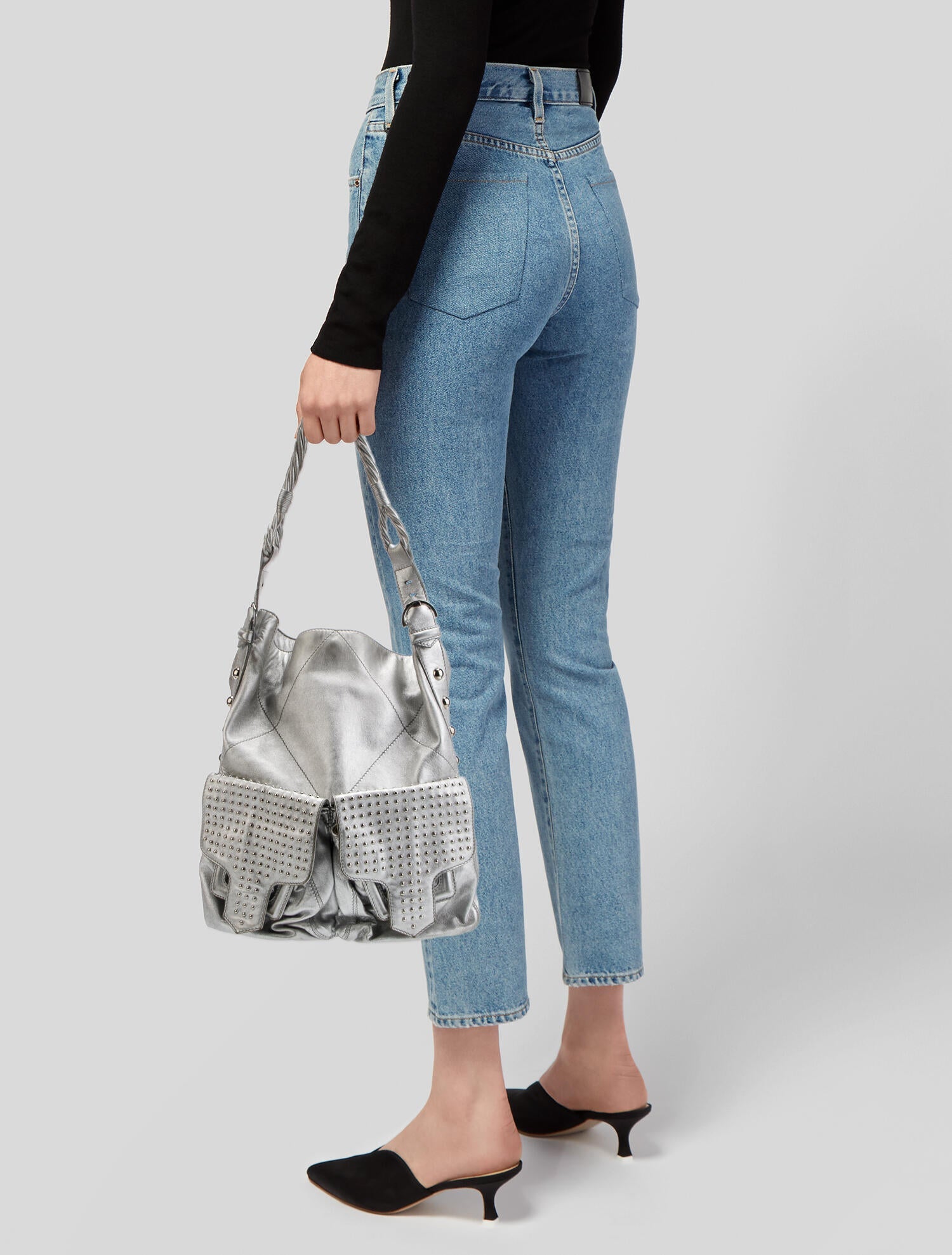 Sergio Rossi Leather Shoulder Bag