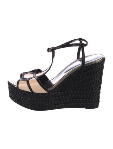 Pre-owned Sergio Rossi Leather Espadrilles In Black