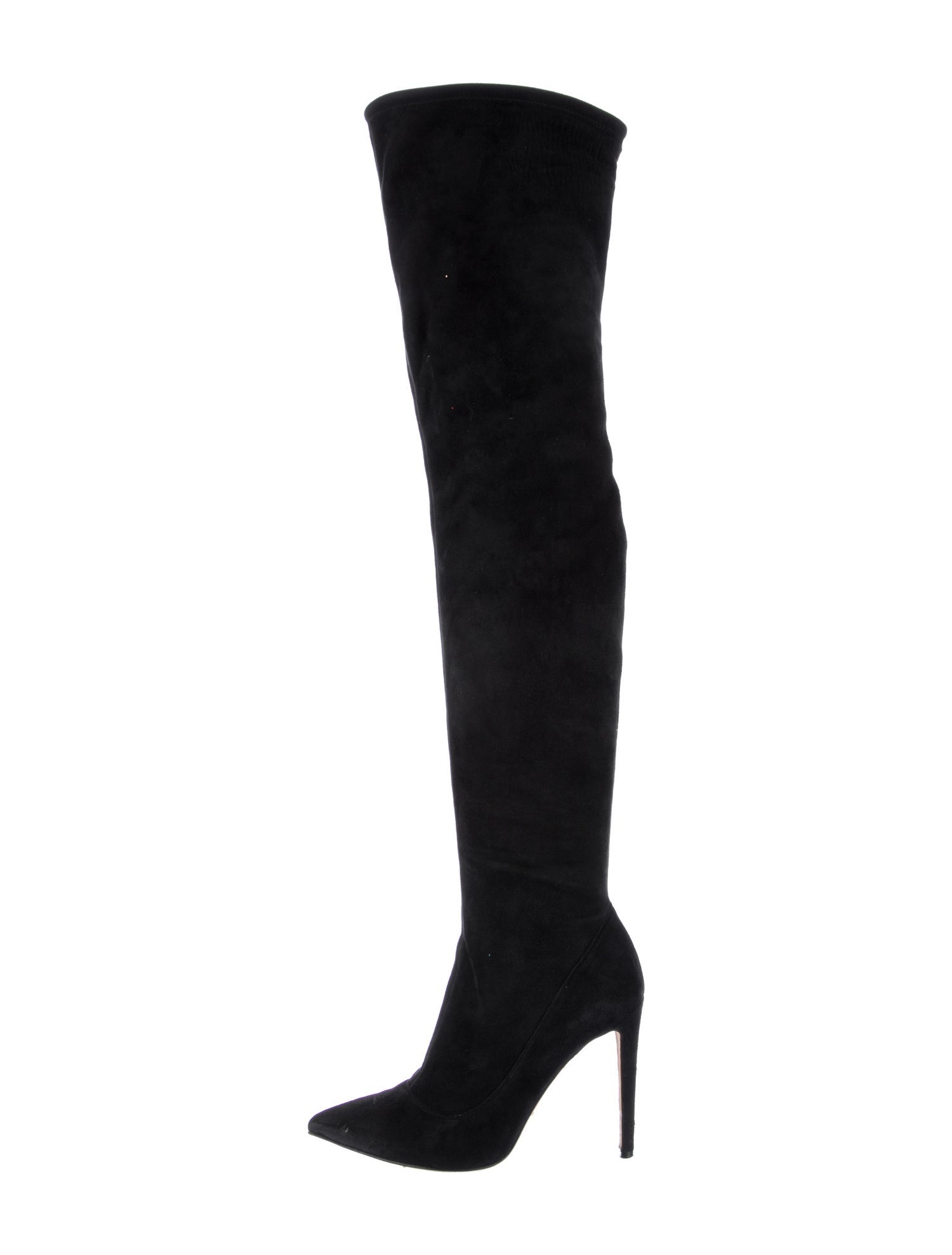 Sergio Rossi Suede Sock Boots