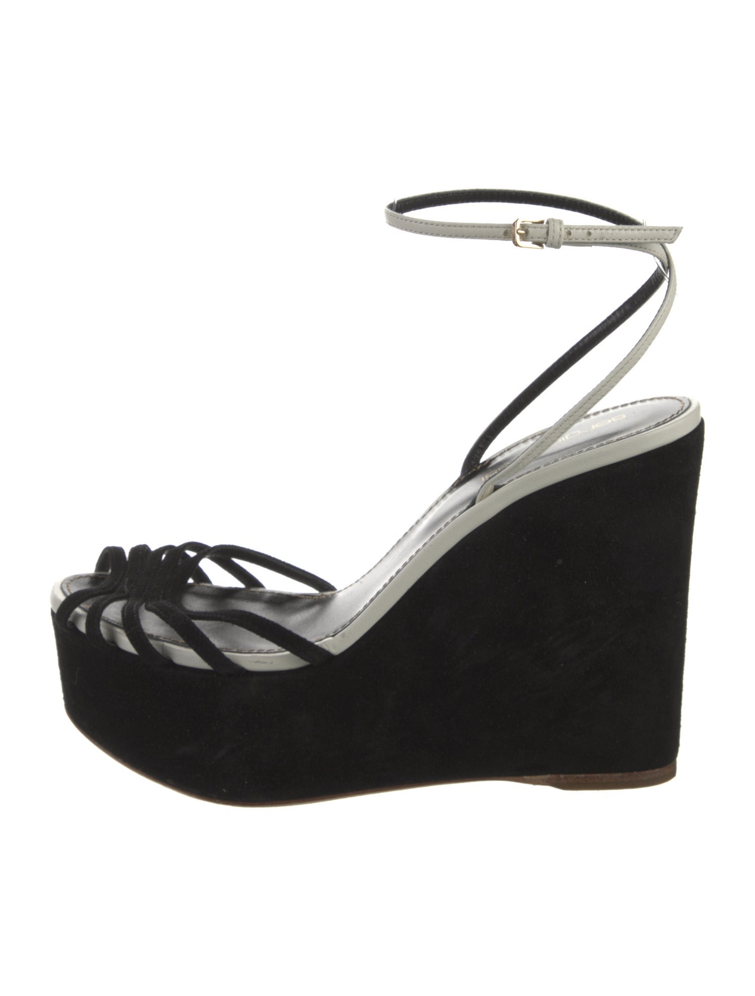 Sergio Rossi Suede Colorblock Pattern