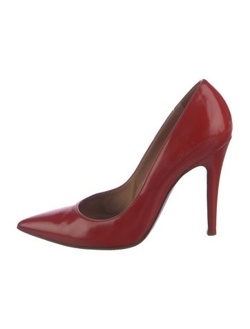Pre-owned Sergio Rossi Patent Leather Pumps In Red