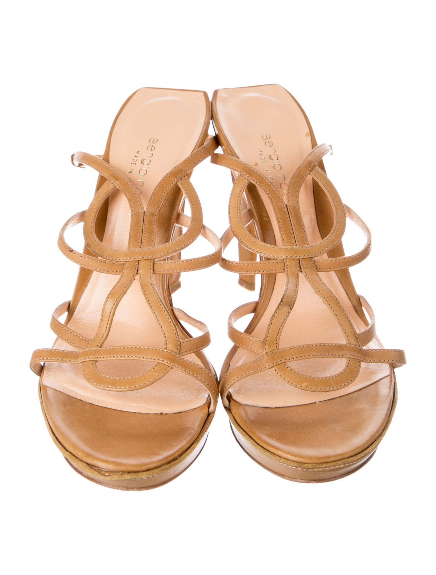 Sergio Rossi Leather Sandals - Gem