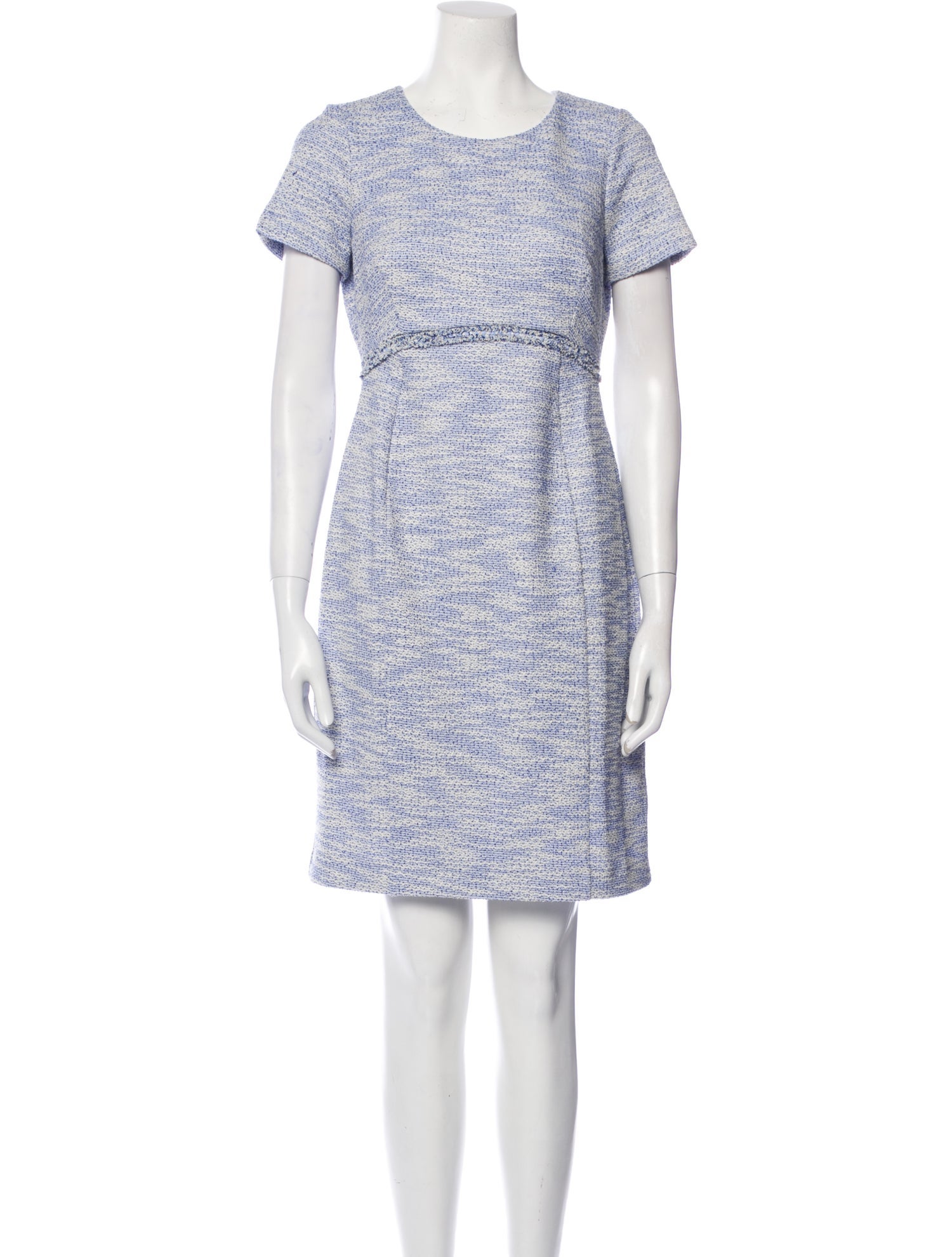 Seraphin Tweed Pattern Mini Dress