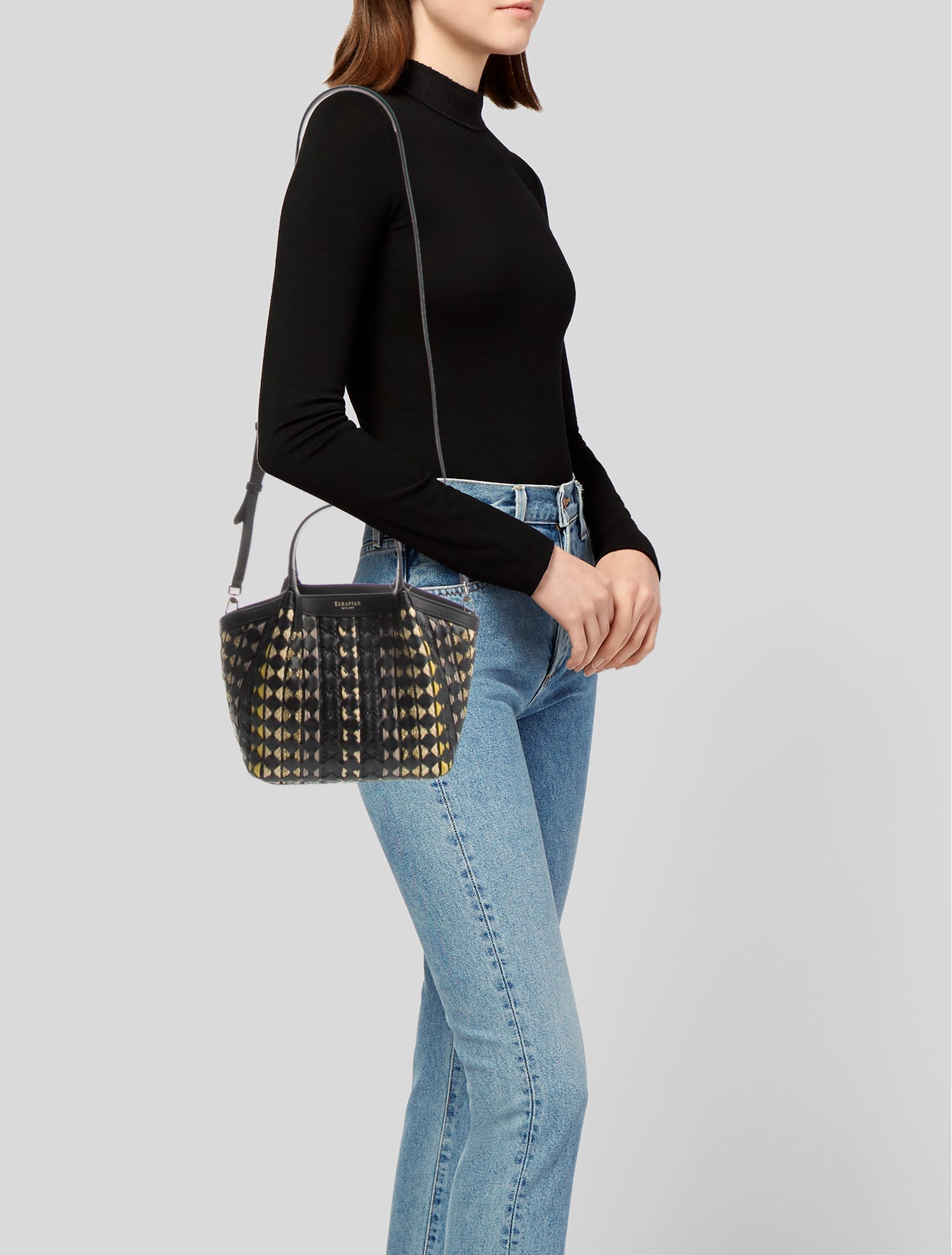 Seraphin Leather Top Handle Bag