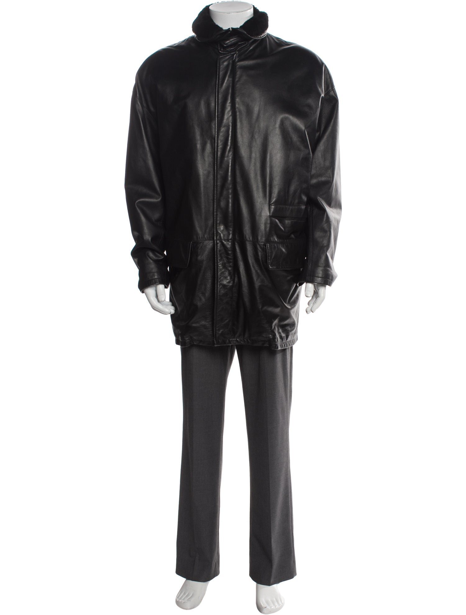 Seraphin Leather Parka