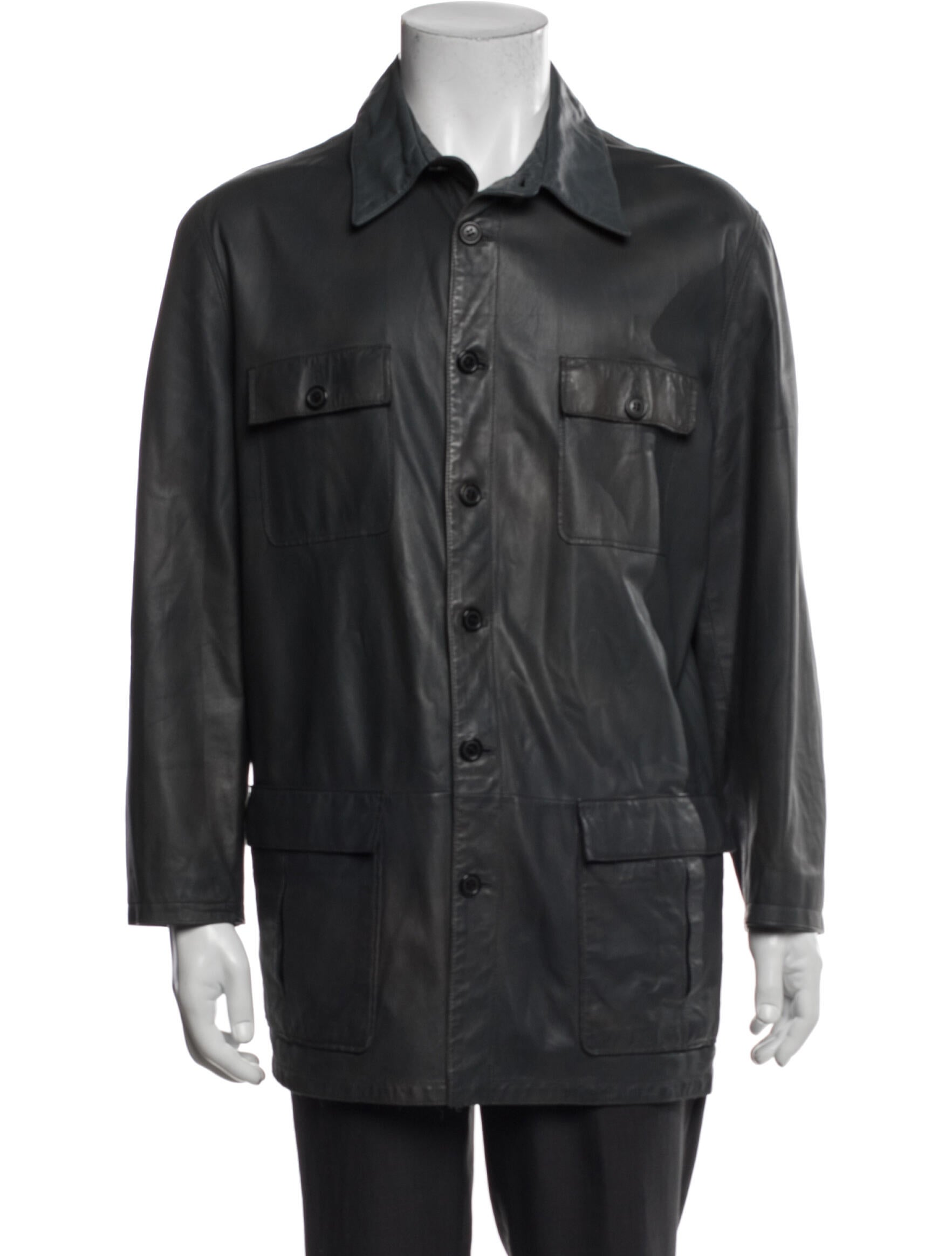 John Varvatos Converse by John Varvatos Leather Jacket - Black