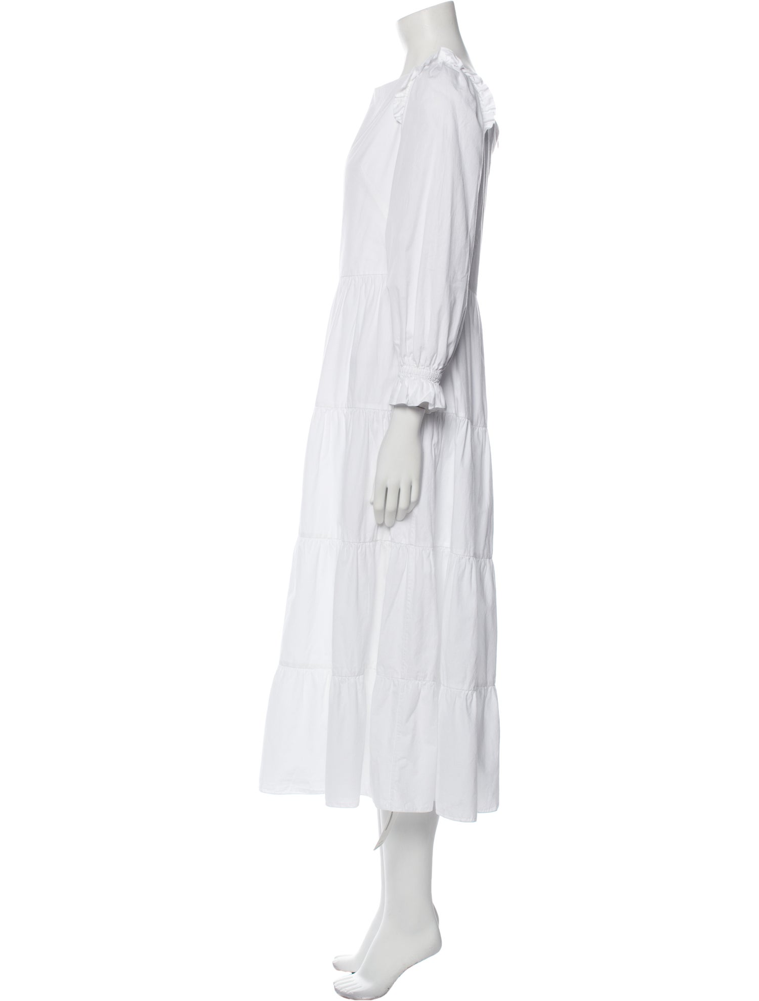 Seren Square Neckline Midi Length Dress