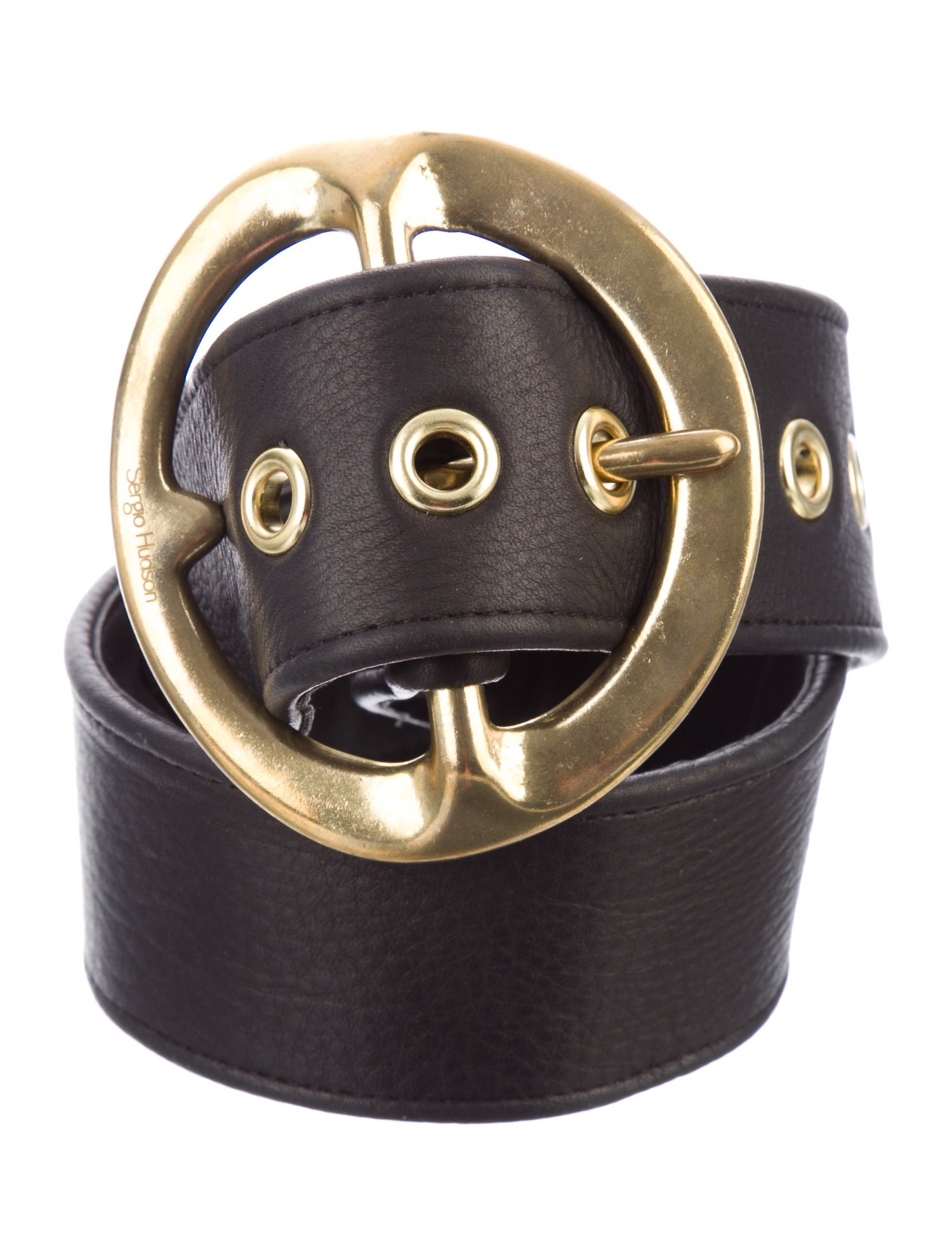 Sergio Hudson Wide Leather Belt