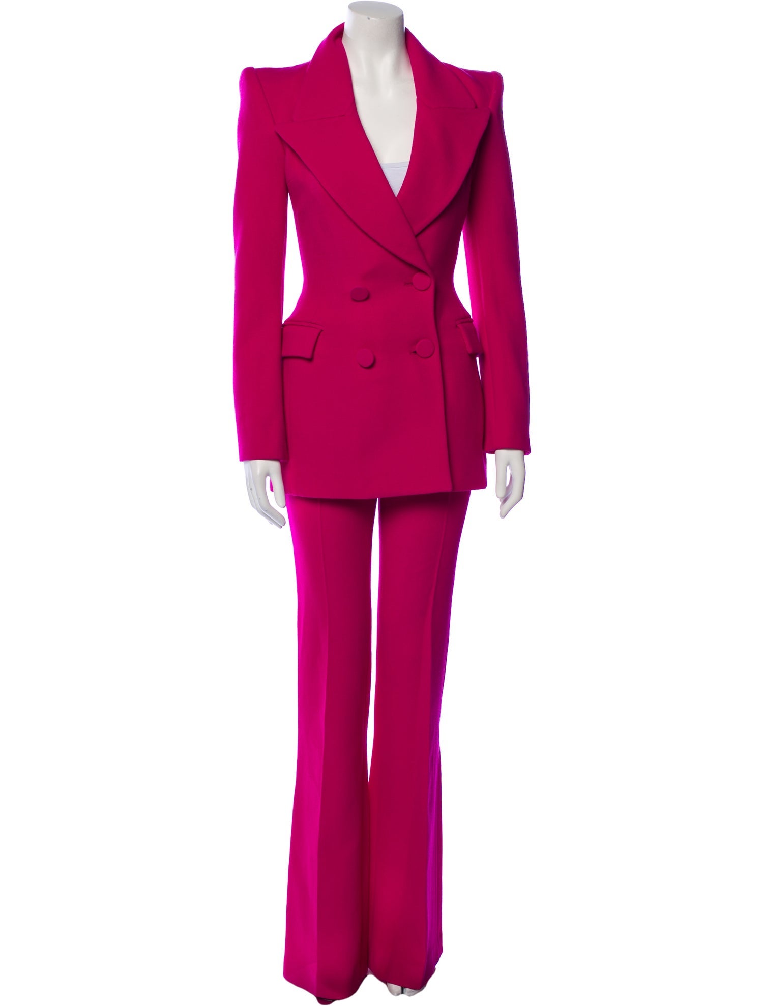 Sergio Hudson Wool Pant Set