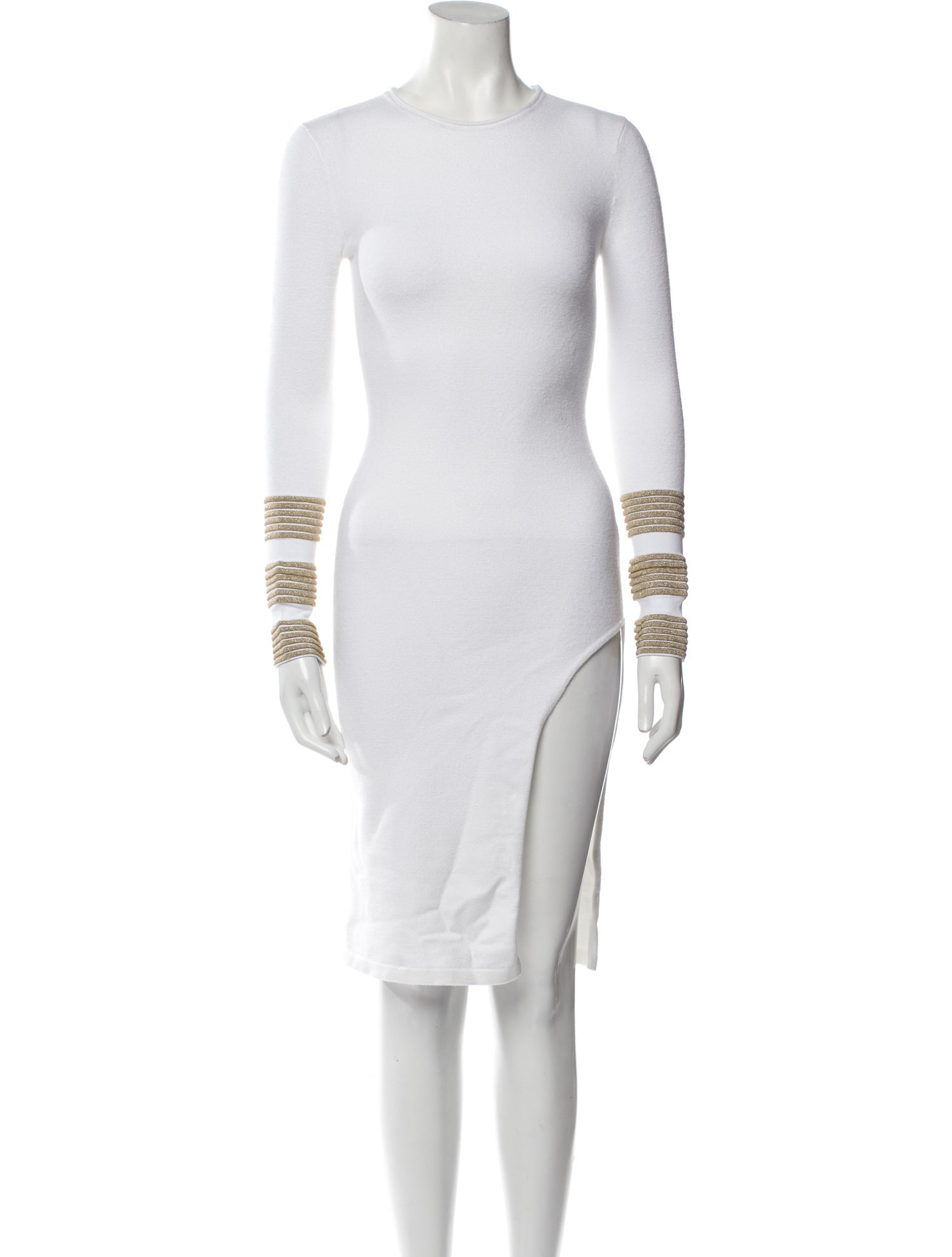 Sergio Hudson Crew Neck Knee-Length Dress