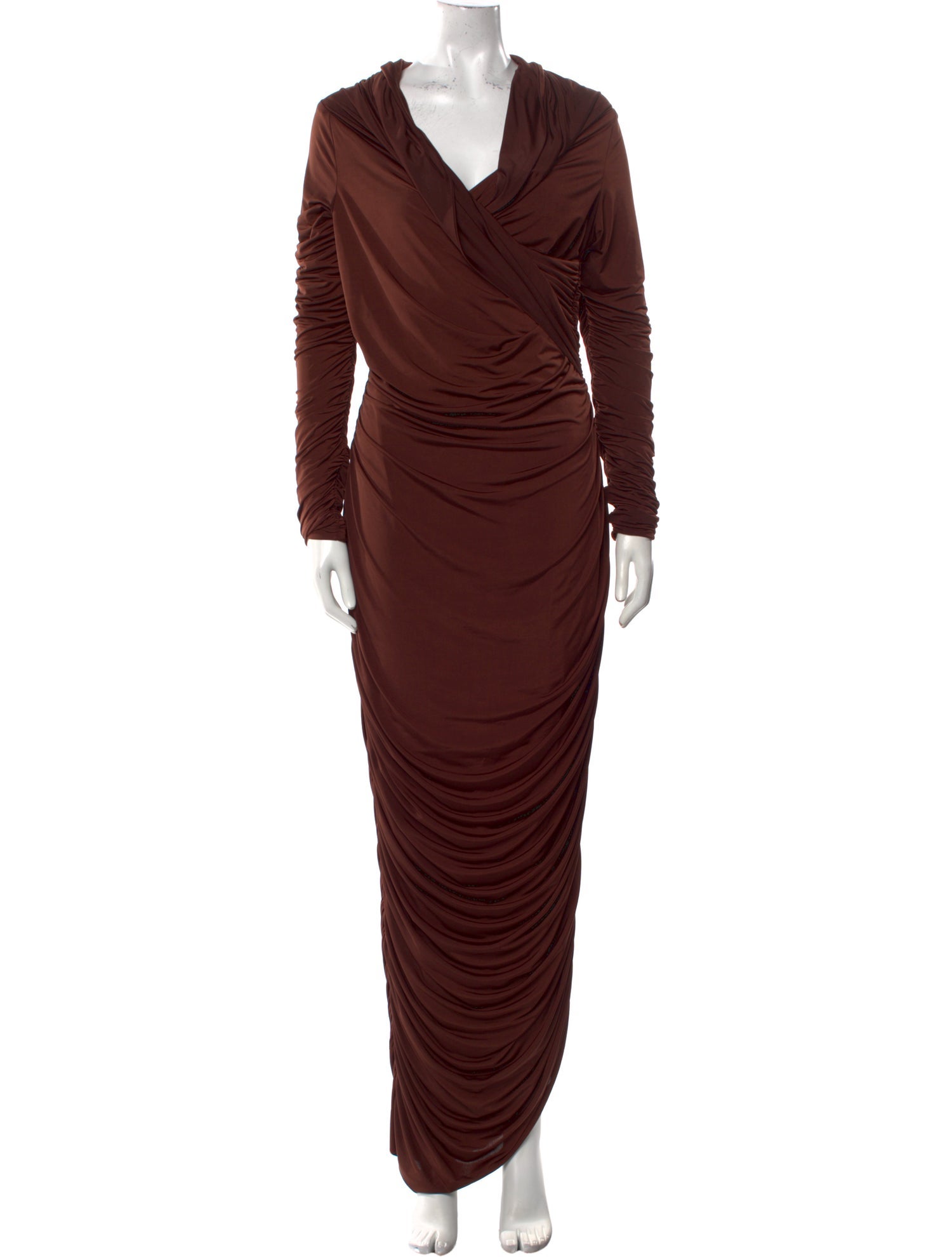 Sergio Hudson Cowl Neck Long Dress w/ Tags