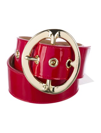 Sergio Hudson Patent Leather Waist Belt