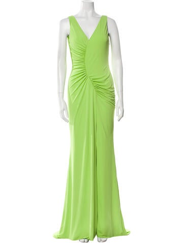 Sergio Hudson Dresses V-Neck Long Dress S