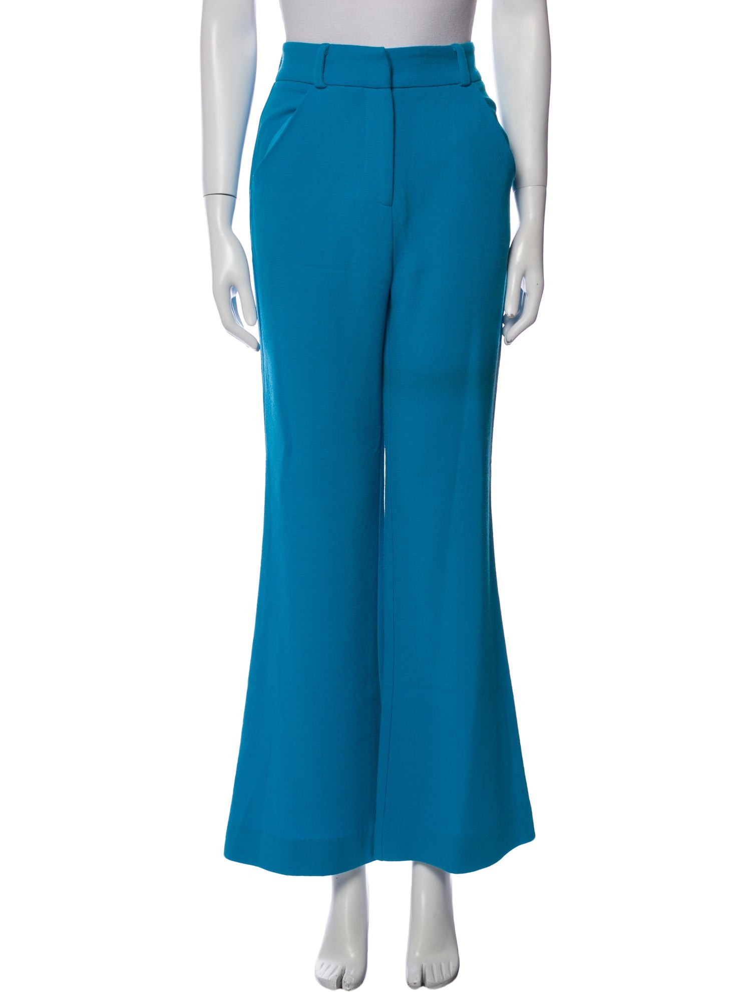 Sergio Hudson Wool Wide Leg Pants