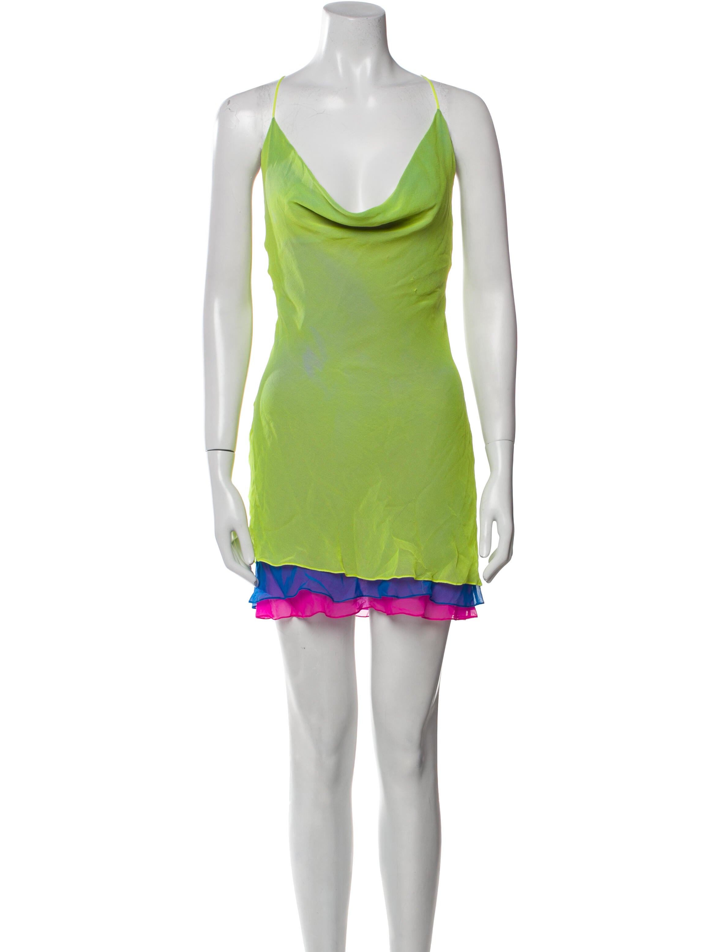 Sergio Hudson Silk Mini Dress