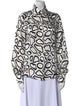 Sergio Hudson Silk Printed Button-Up Top