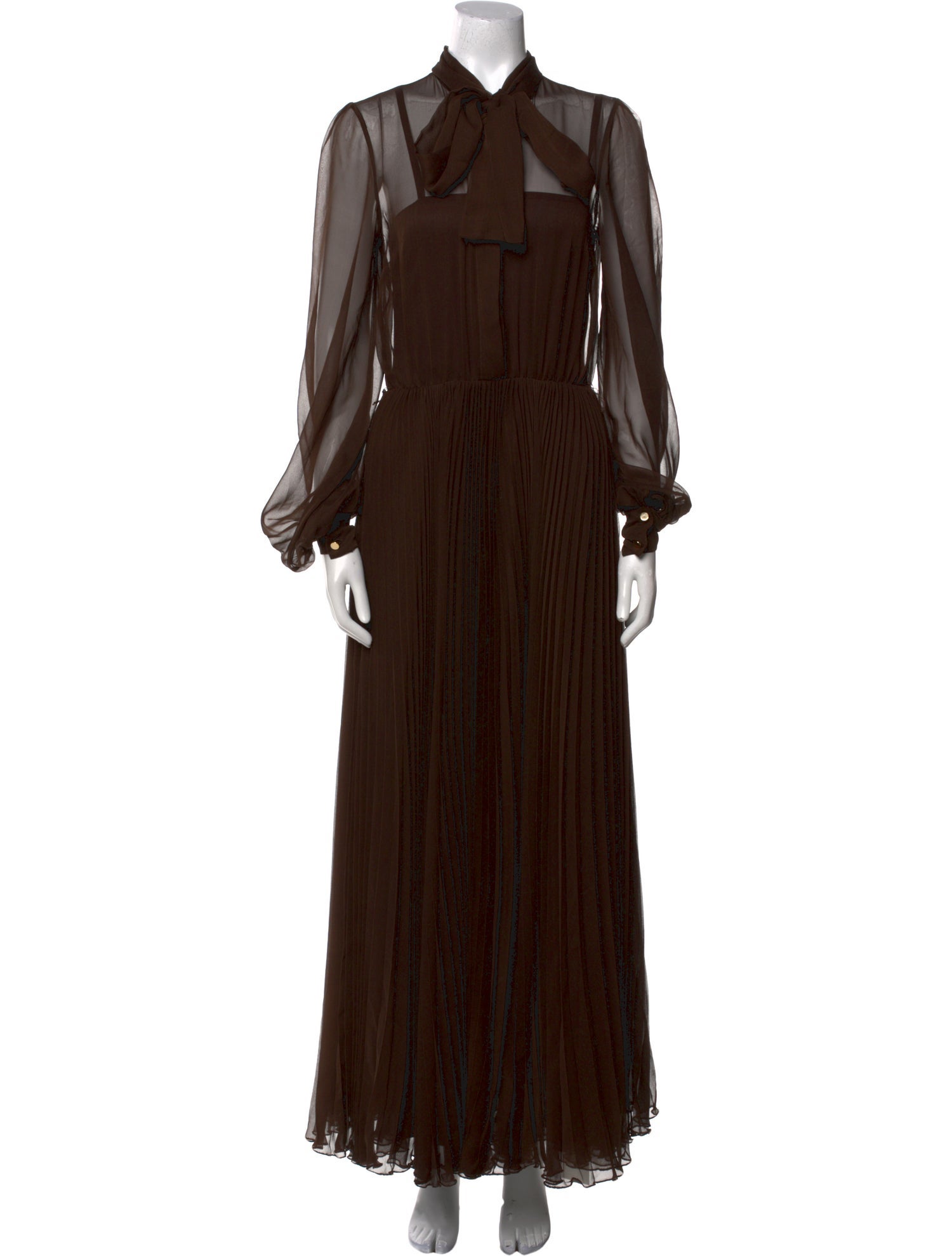 Sergio Hudson Silk Long Dress