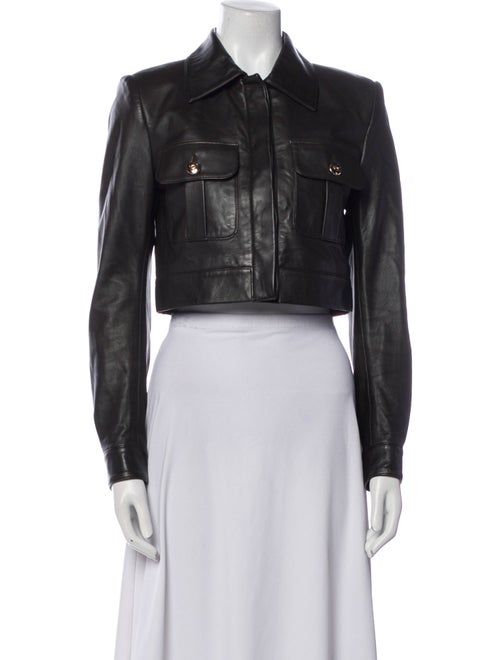 Sergio Hudson Leather Biker Jacket