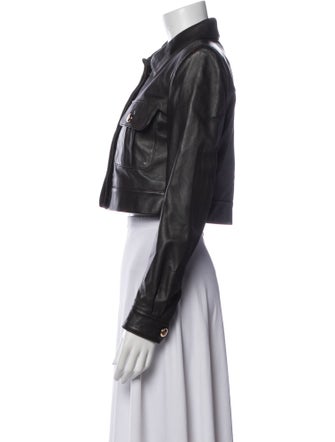 Sergio Hudson Leather Biker Jacket