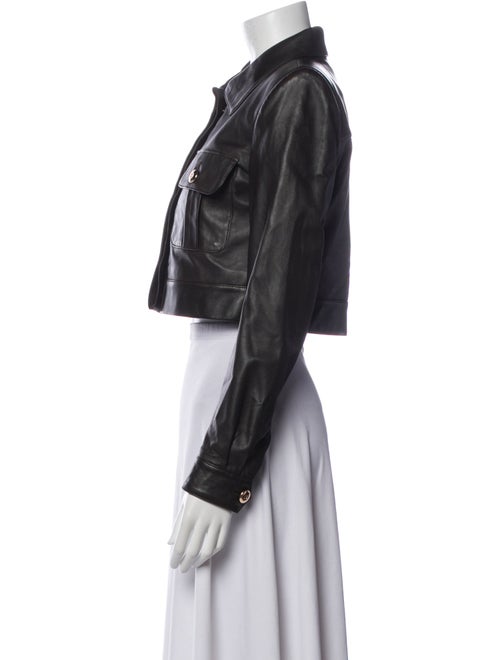 Sergio Hudson Leather Biker Jacket