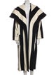 Sergio Hudson Wool Striped Coat