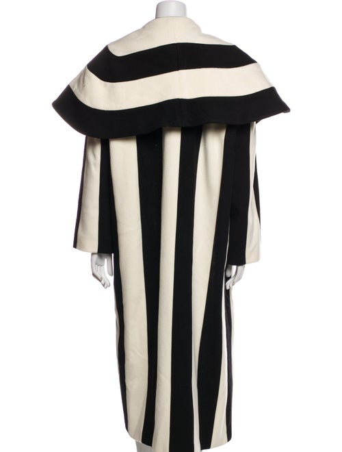 Sergio Hudson Wool Striped Coat