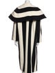 Sergio Hudson Wool Striped Coat