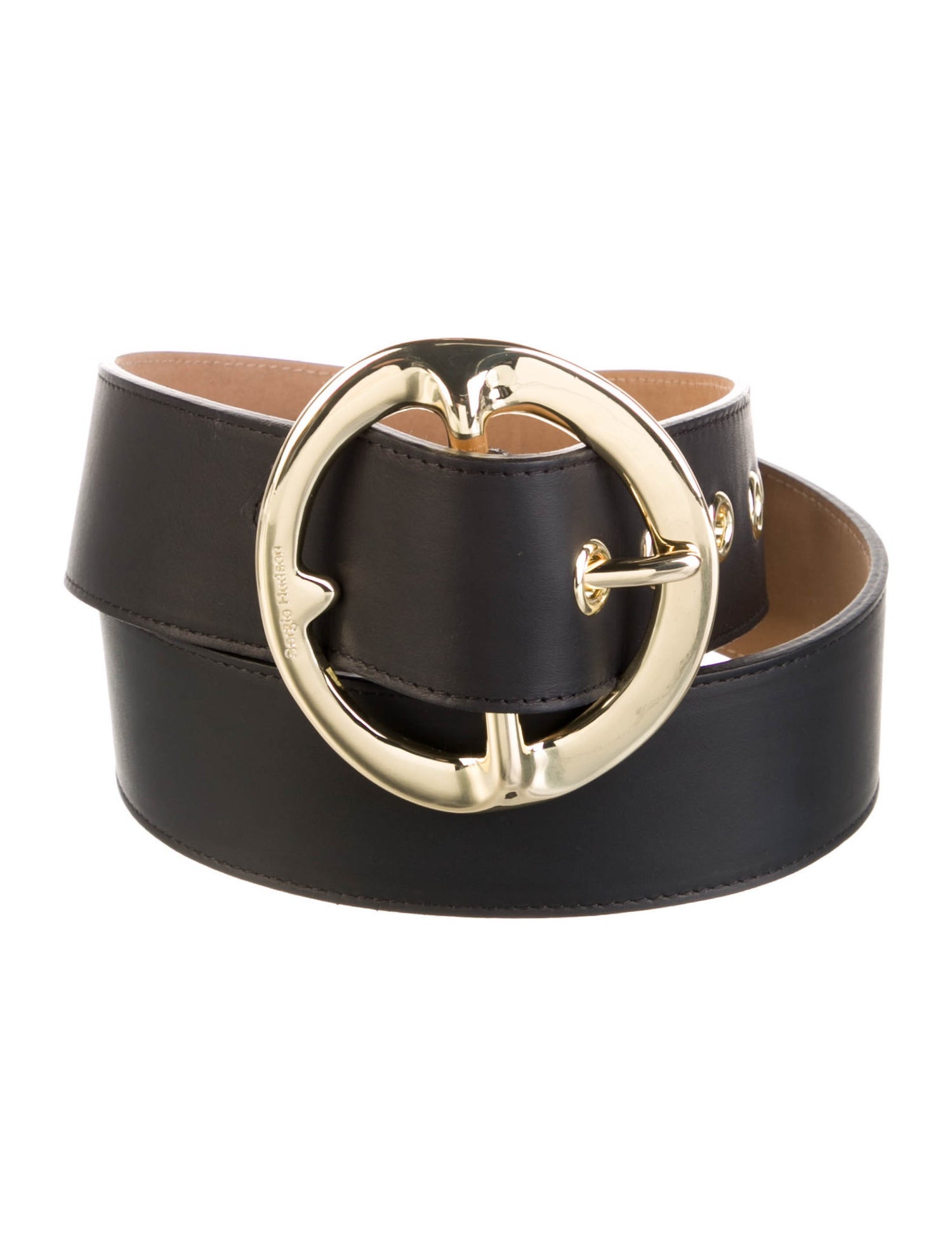 Sergio Hudson Leather Waist Belt