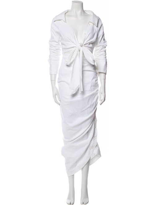 Sergio Hudson V-Neck Long Dress