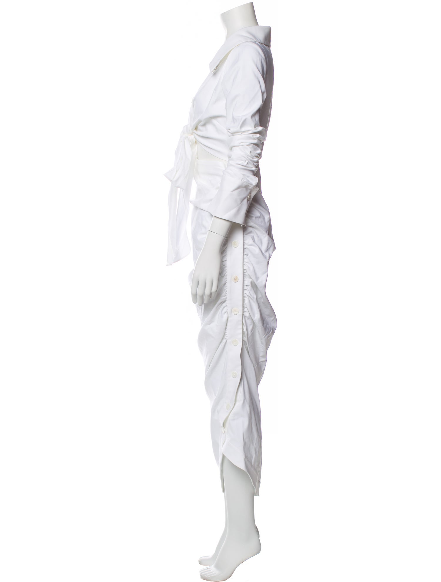 Sergio Hudson V-Neck Long Dress