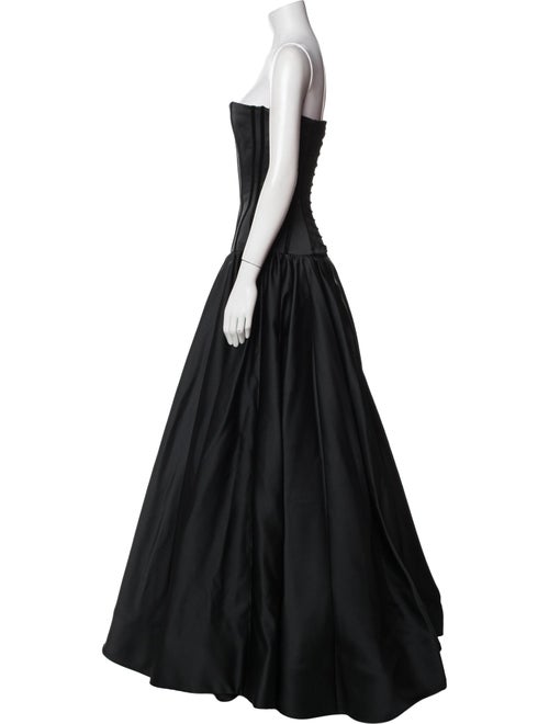 Sergio Hudson Strapless Long Dress