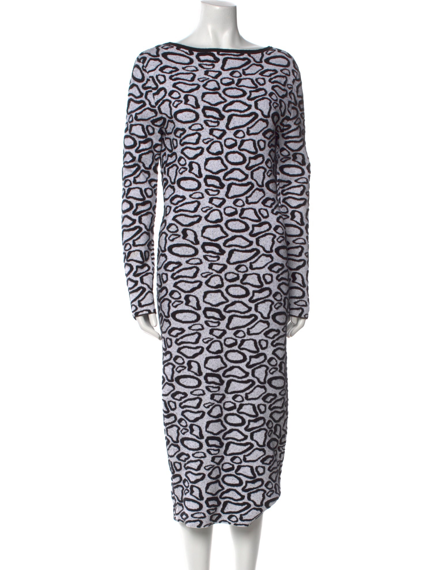 Sergio Hudson Printed Midi Length Dress